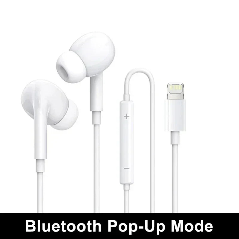 سماعات أذن أصلية لهاتف Apple iPhone 14 Pro Max Lightning Headphones 13 12 11 Mini X XS XR SE 6 7 8 Plus سماعة أذن سلكية داخل الأذن