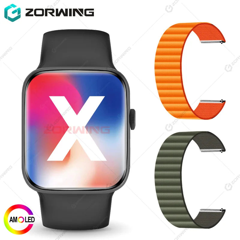 ساعة DT Watch X 10th الذكية AMOLED للرجال والنساء ساعات رياضية من السلسلة 10 وضع USB ألبوم الصور الموسيقى المحلية NFC البوصلة ساعة ذكية جديدة