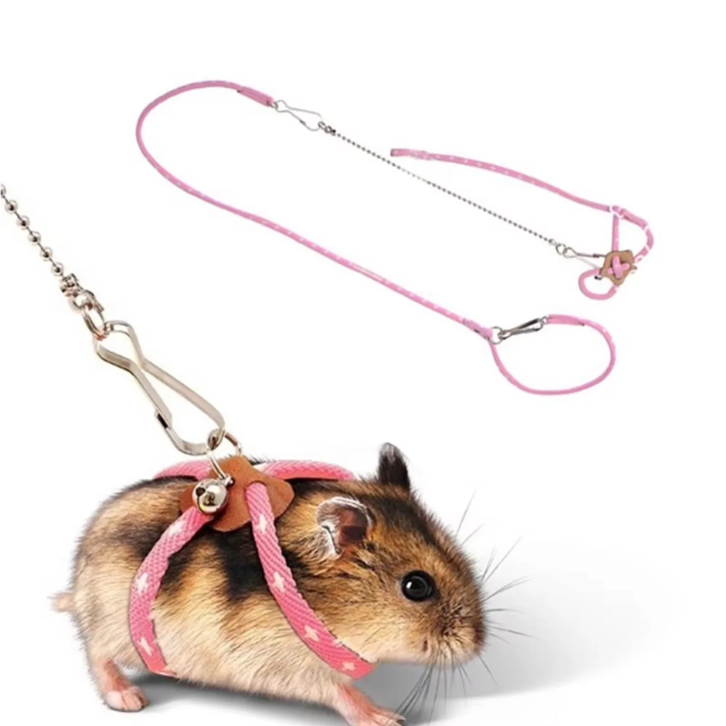 Pet Traction Rope Adjustable Soft Anti-bite Harness Leash With Bell  Bird Parrot Mouse Hamster Rat Pet Supplies Bearded dragon