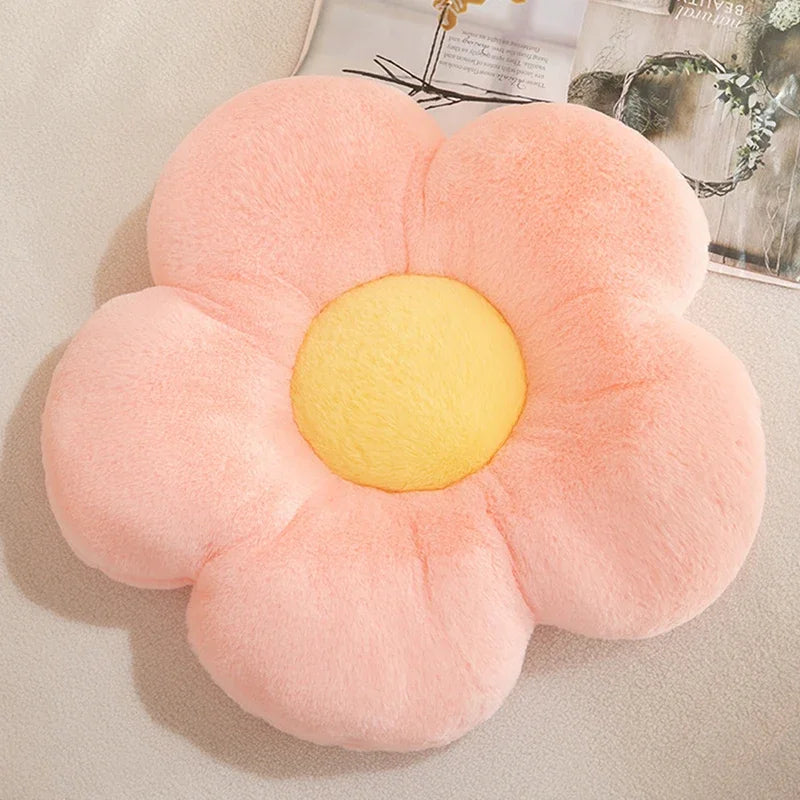 Plush Toys Stuffed Daisy Flower Seat Cushion Sunflower Shape Kids Girl Bedroom Seat Pillow Office Room Decor Sofa Cushions 35cm