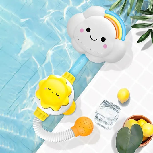 Baby Bath Toy Cute Rainbow Cloud Bath Shower Toy, Baby Bath Toy Seamless Shower, 3 4 5 Years Kids Bath Toy Girls Boys Birthday G