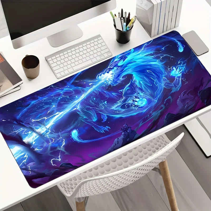 وسادة ماوس Blue Dragon Speed ​​Mouse Pad لألعاب الكمبيوتر وملحقات المكتب وسجادة المكتب وأجهزة الكمبيوتر المكتبية ووسادة الطاولة لإعداد الألعاب