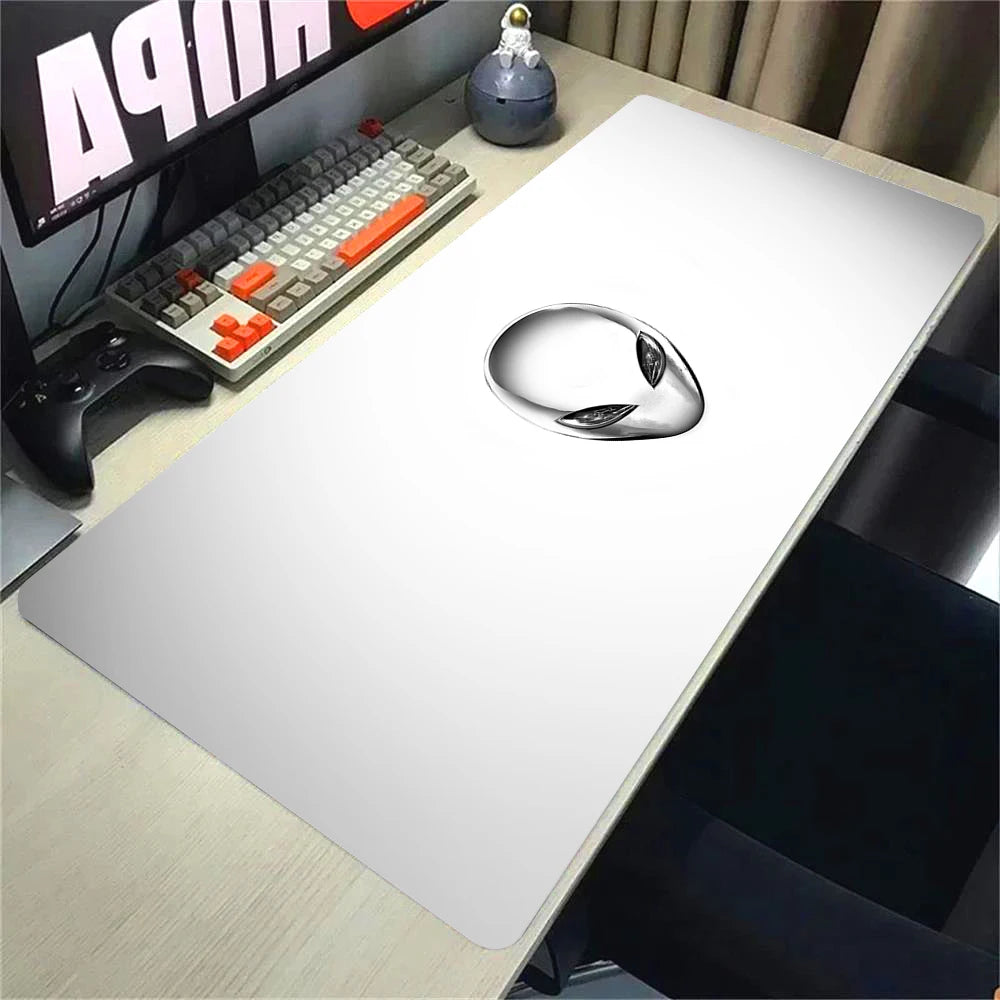 Anime Mouse Pad Alienware Gaming Setup Anti-slip Mousepad Natural Rubber PC Keyboard Deskmat almohadilla para Office Accessories