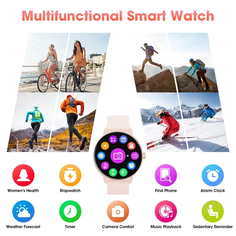 Karchilor 2024 WomenS Smartwatch Bluetooth Call 1.39 Touch Screen smart watches for men Health MonitoringIp67Waterproof Fitness