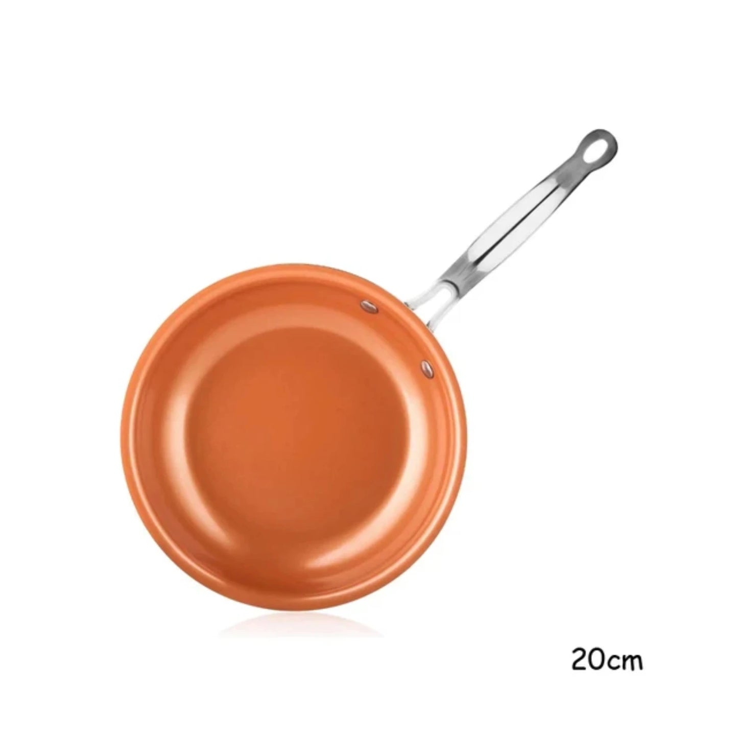 Non-Stick Copper Cooking Pans: Versatile and Durable Option for Effortless Frying on Gas and Induction Cooktops - Ideal for Ever