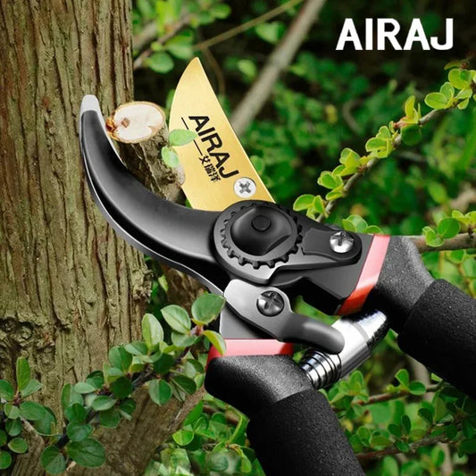 AIRAJ 1pc Multifunctional Pruning Shear Garden Tools Heavy Duty Ultra Sharp Hand Pruners, Professional Garden Scissors Jardinage