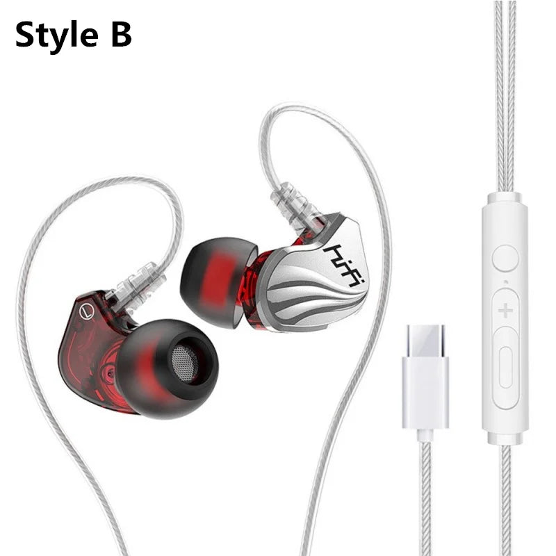 OLAF DAC Type C Earphones Wired Headset USB C Gamer Headphones Cable Handsfree Type-C Earbuds For iPhone16 15 Samsung S23 Xiaomi