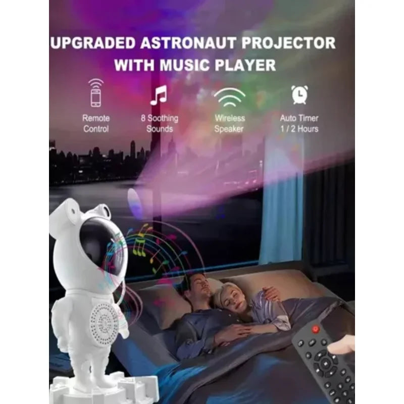 Projector lights, Bluetooth speakers, celebrity astronaut lights, velvet lights, and desk lamps