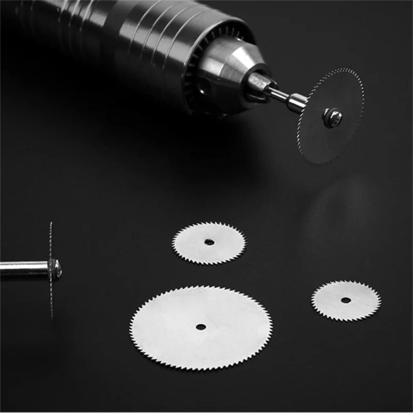 6PCS/Set Mini Circular Saw Blade Metal Discs Rotary  Grinding Cut Hand Tools Cutoff Mandrel Set Cutting Wood Power Drill Blades