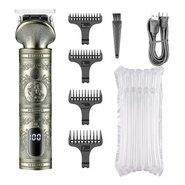 Hair Trimmer Professional Hair Clipper Metal Hair Cutting Machine  Cordless Rechargeable Trimmer  Men V-962