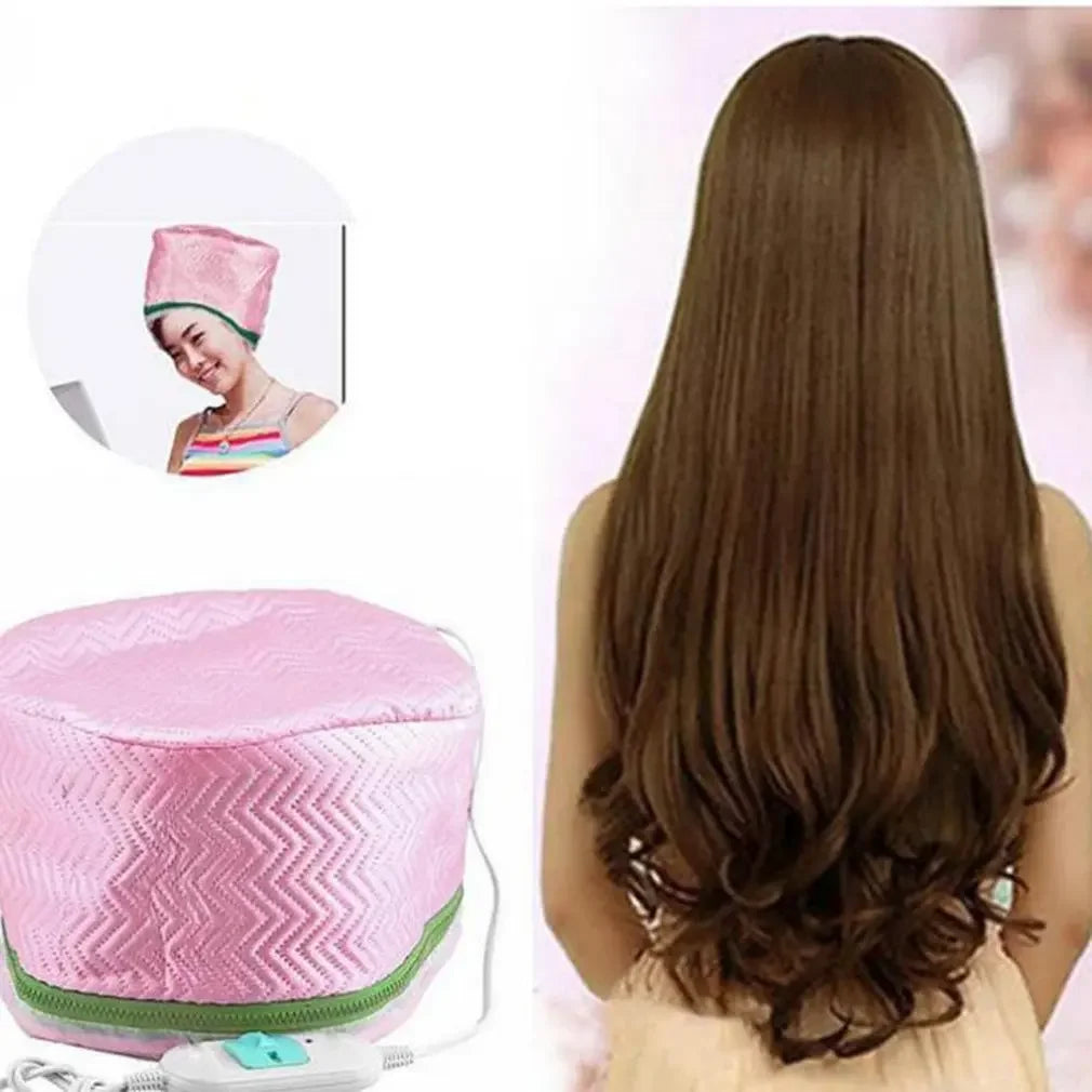 Electric Hair Cap Hat Spa Steamer Thermal Treatment Nourishing Hair Mask Heat Hat Beard guide Defuser for curly hair Wig band