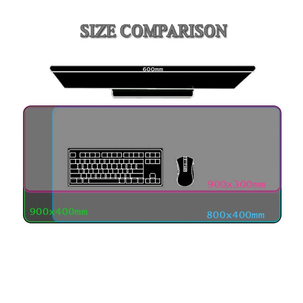 Large Mouse Pad Hoshimachi Suisei Anime Computer Notebook Mouse Mat Non-slip Keyboard Desk Pad Hololive Gaming Setup Accessories