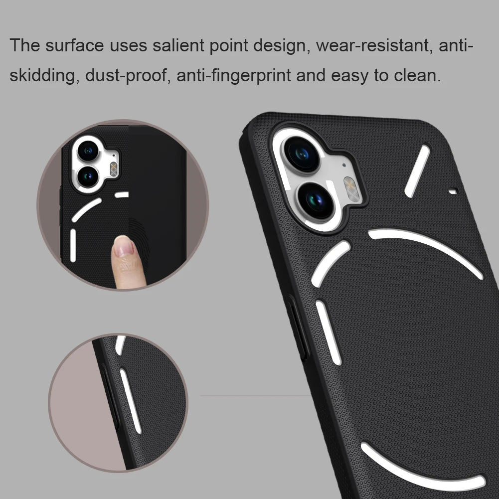 NILLKIN for Nothing Phone 2 Super Frosted Shield case anti drop wear resistant anti slip dustproof fingerprint resistant cover