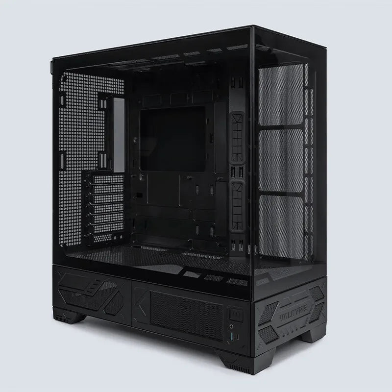 VALKYRIE VK03 ATX Gaming PC Case Desktop Supports 360 Water Cooled 6.2 in Touchscreen Removable 270° Sea View Room Computer Case