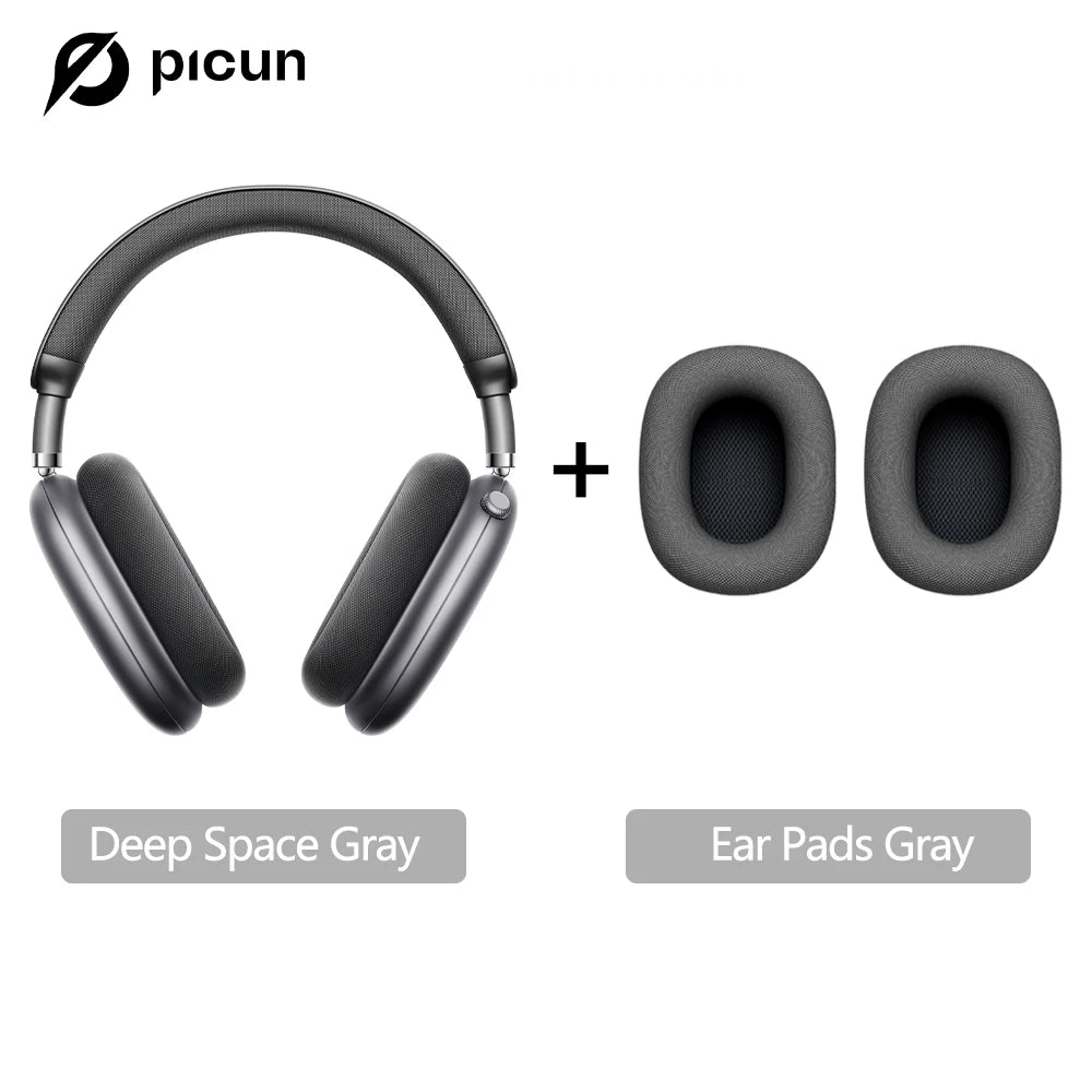 Picun F8 Pro ANC Wireless Headphones Head Tracking 3D Spatial Audio -52dB ANC HIFI Bluetooth Headset ENC HD Mic Low-Latency APP