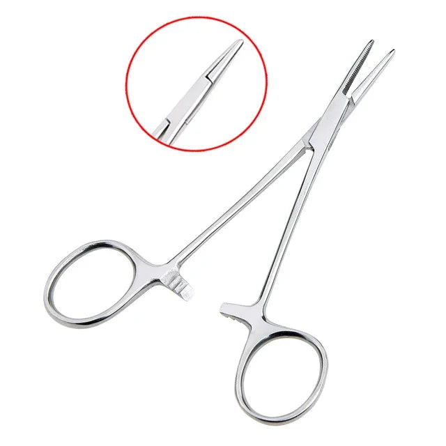 Hand Tool 12.5 16 18cm Hemostatic Forceps Pet Hair Clamp Fishing Locking Pliers Epilation Tools Curved/Straight Tip Cutter Tool