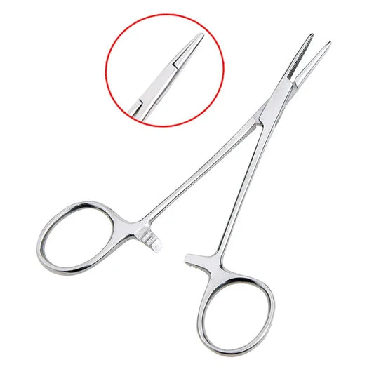 Hand Tool 12.5 16 18cm Hemostatic Forceps Pet Hair Clamp Fishing Locking Pliers Epilation Tools Curved/Straight Tip Cutter Tool