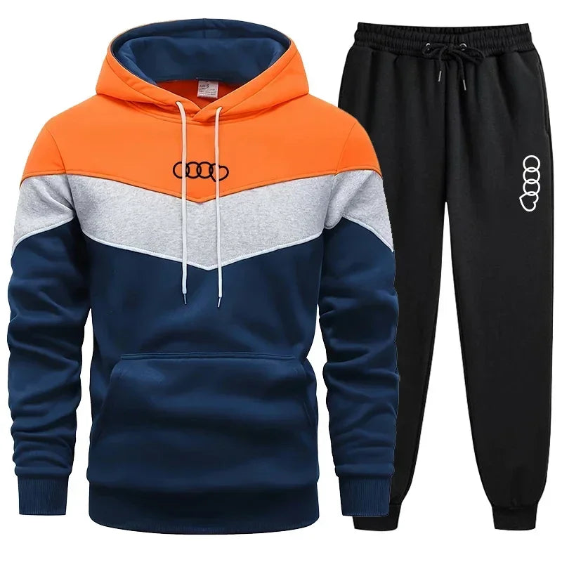 Men's Clothing Casual Sweatshirt Suit Sweatshirts for Men Daily Tricolor Hoodies Hot High Quality 2024 Sports Tracksuit Jogging