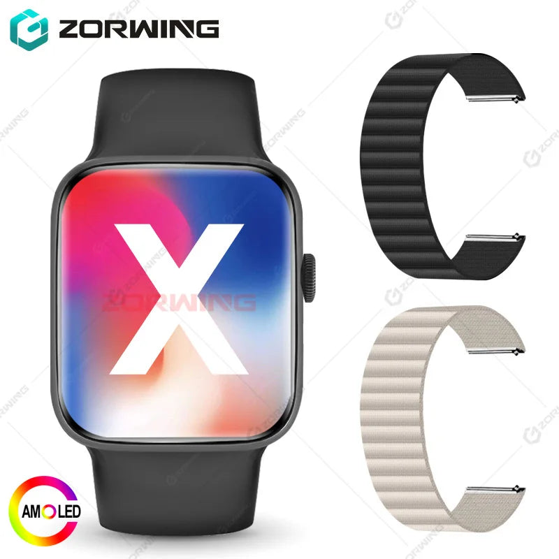 ساعة DT Watch X 10th الذكية AMOLED للرجال والنساء ساعات رياضية من السلسلة 10 وضع USB ألبوم الصور الموسيقى المحلية NFC البوصلة ساعة ذكية جديدة