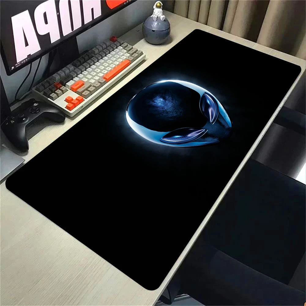 Anime Mouse Pad Alienware Gaming Setup Anti-slip Mousepad Natural Rubber PC Keyboard Deskmat almohadilla para Office Accessories