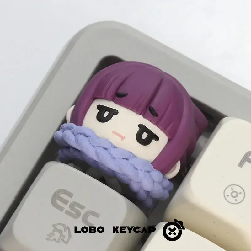 Frieren: Beyond Journey's End Keayboard Keycap Cartoon Frieren Keycap Resin Personalized Anime Mechanical Keyboard Custom Keys