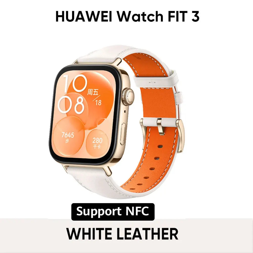 HUAWEI Watch Fit 3 Smartwatch, 1.82'' AMOLED Display,IOS and Android,Saudi Version with Local Warranty, Delivery from Riyadh