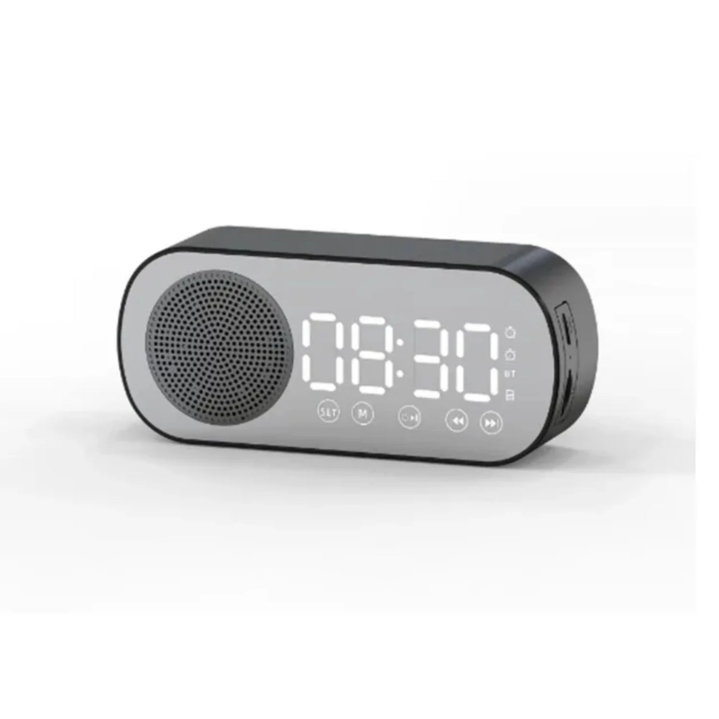 Digital Alarm Clock Wireless Bluetooth Speaker Support TF FM Radio Sound Box Bass Subwoofer Boombox Desktop Music Player Timer