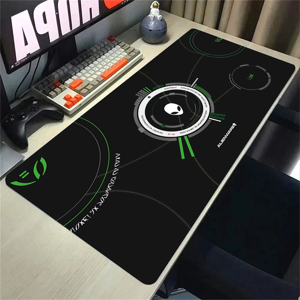 Anime Mouse Pad Alienware Gaming Setup Anti-slip Mousepad Natural Rubber PC Keyboard Deskmat almohadilla para Office Accessories