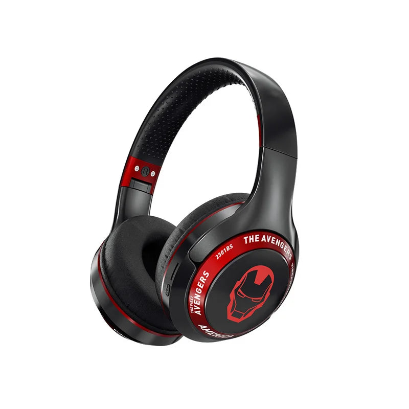 سماعات رأس لاسلكية قابلة للطي من Marvel Spider Man Bluetooth Eagles Over ear مع خاصية إلغاء الضوضاء وسماعات رأس ستيريو عالية الدقة للألعاب