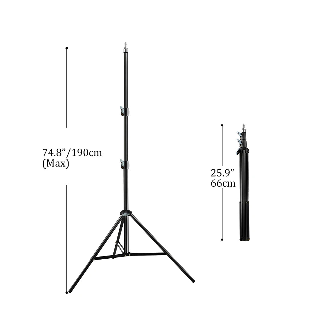 SH 190cm 1/4 Screw Head Light Tripod Stand With Wheels Photography Selfie Portable Trepied Smartphone For Mini Photo Studio