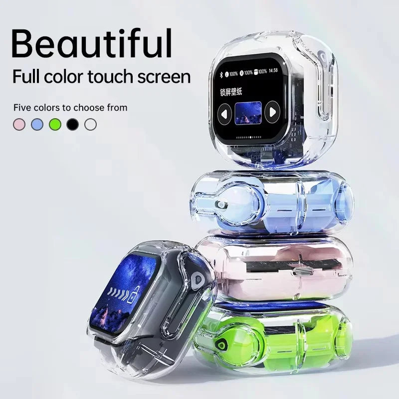 2025 Air Buds Touch Screen Call Wireless Bluetooth Headphones Earphone Phone Call Music BT Earpod Headset For Iphone 15 Android