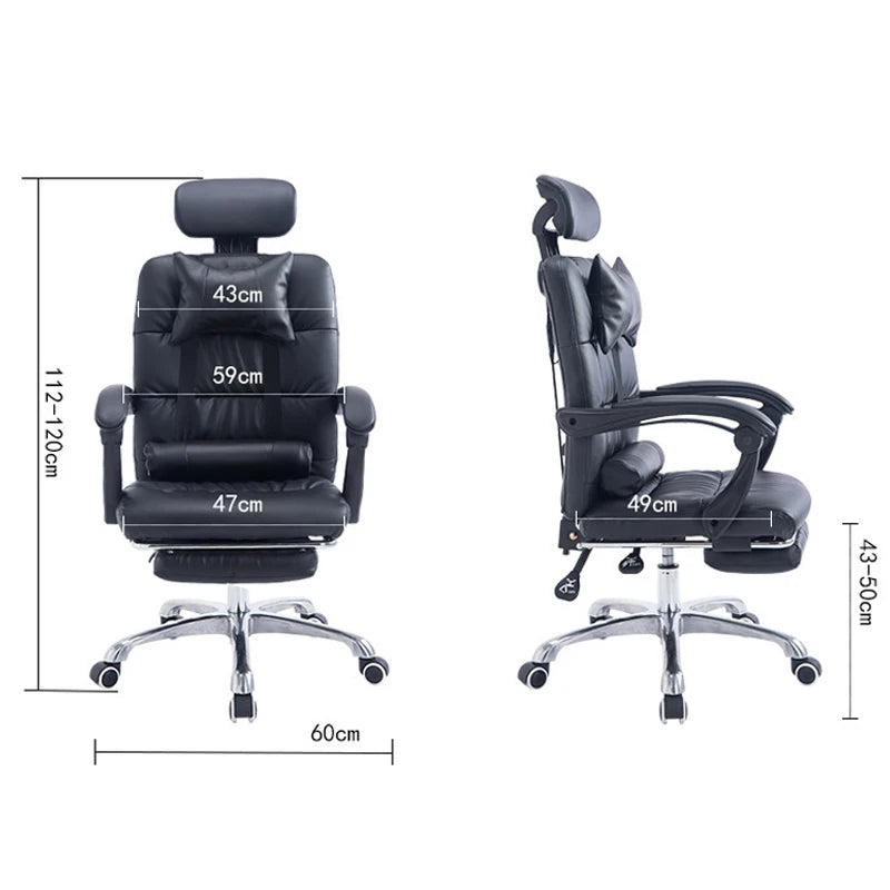 Home Office Chair Ergonomic Executive Office Chair PU Leather Swivel Desk Chairs,Adjustable Height Reclining Chair.