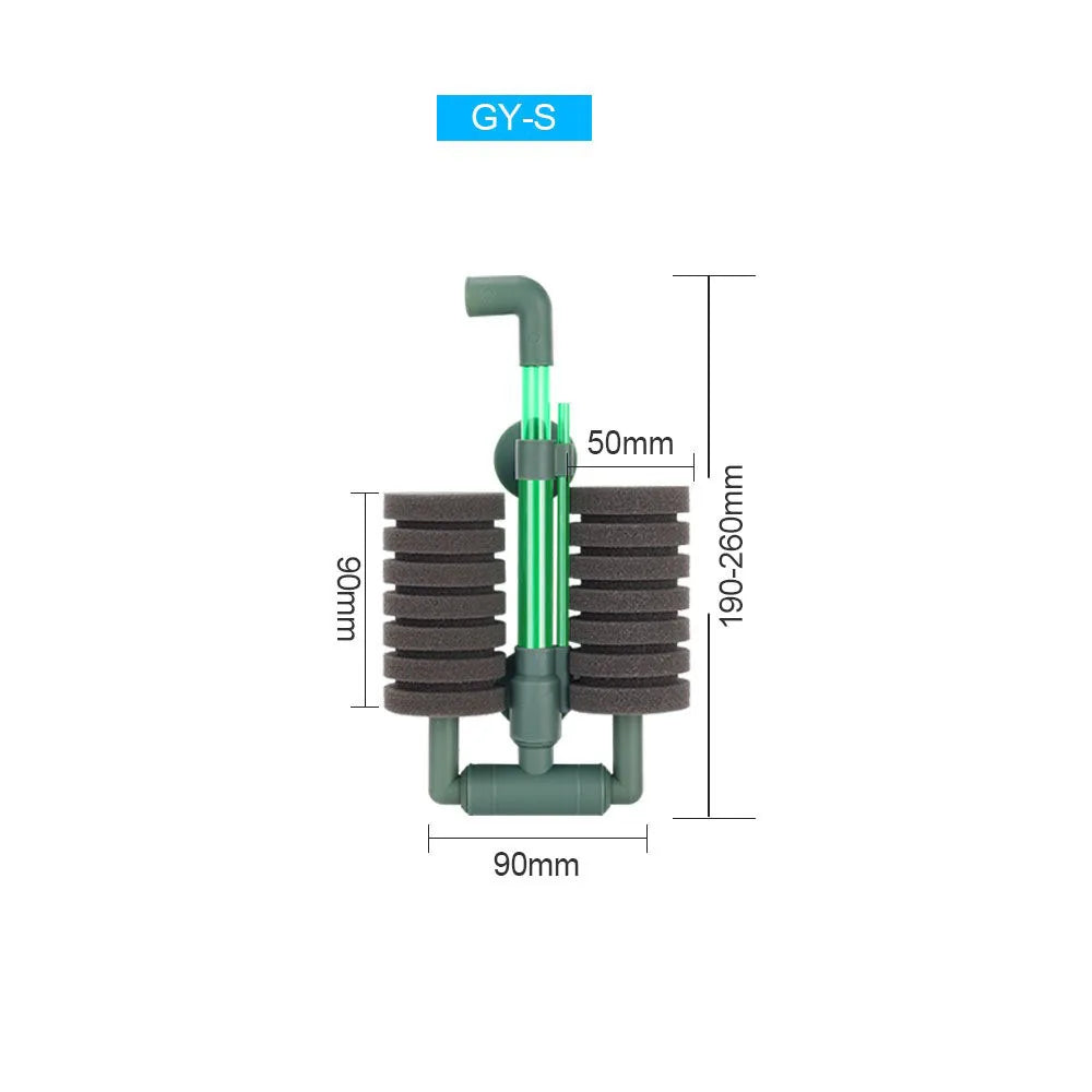 Aquarium Double Head Sponge Filter Aquarium Accessories Purifying Clean Water Fish Tank Air Pump Professional Aquario Filtro