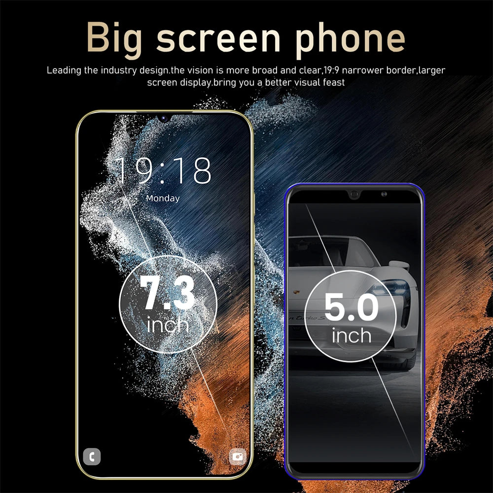 Hot New S25 Ultra Smart phone 7.3 inch Full Screen 4G/5G Cell Phone 22TB+2TB 7800mAh Mobile Phones Global Version Celulares