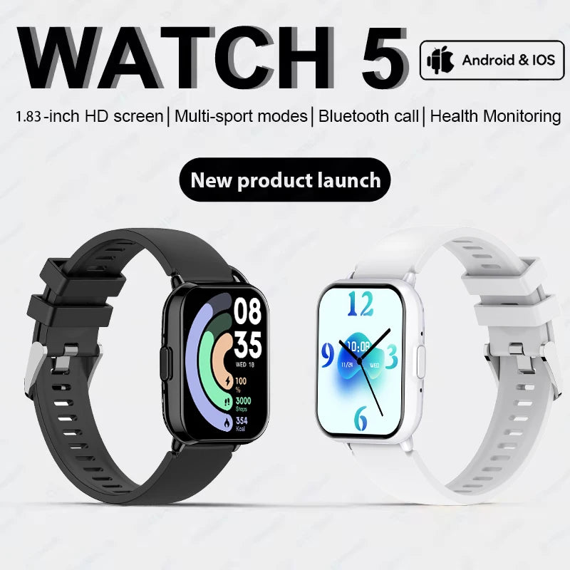 Global Edition For Xiaomi Watch 5 Lite Men Women HD Display Heart Rate HD Bluetooth Call 100+ Sports Mode Waterproof Smart Watch