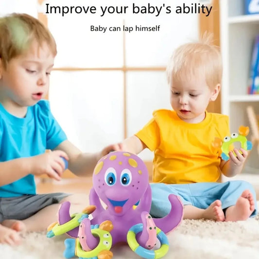 Baby Bath Toy Water Toy Fun Flowing Ring Throwing Game Bathtub Swimming Pool Kids Educational Toy Baby Kids Gift Baby bath toys