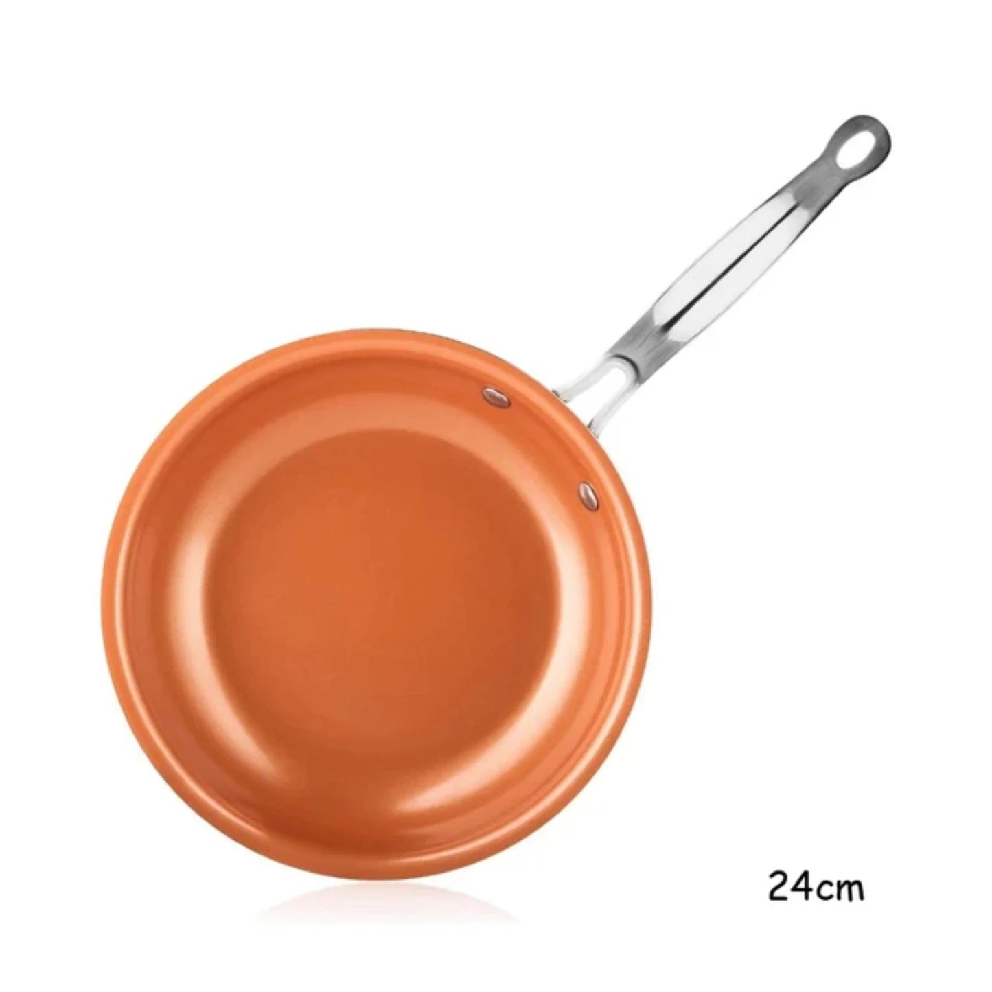 Non-Stick Copper Cooking Pans: Versatile and Durable Option for Effortless Frying on Gas and Induction Cooktops - Ideal for Ever