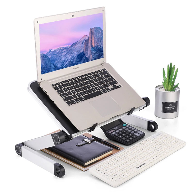 Adjustable Folding Laptop Stand Aluminum Alloy Multifunctional Notebook Computer Lapdesk For TV Bed Sofa PC Table Desk Stand