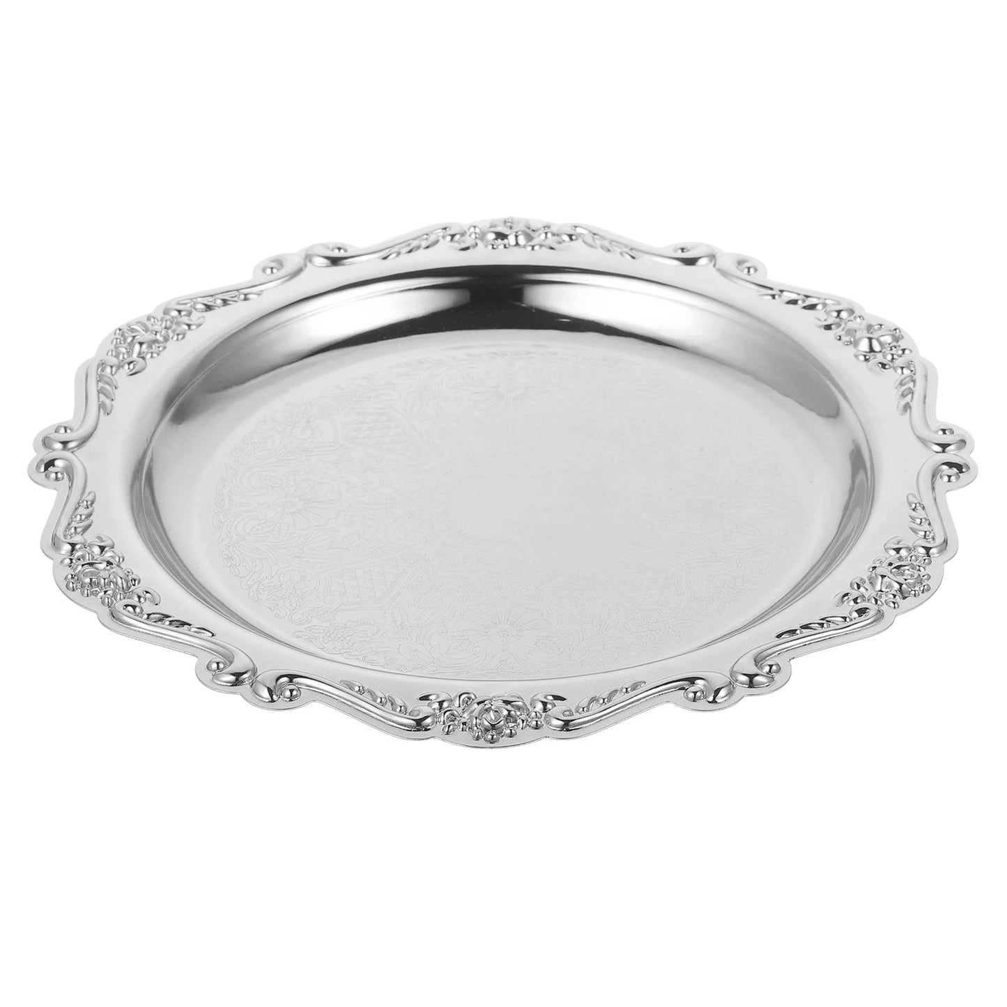 Iron Cake Pan Wedding Decorations Jewelry Display Plate Bracket Serveware for Entertaining Serving Platters Miss Bread Tray