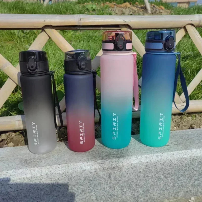 1 Liter Sports Water Bottle Large Capacity Men Women Summer Portable Plastic Bottle for Outdoor Travel Fitness Drinkware Mug cup