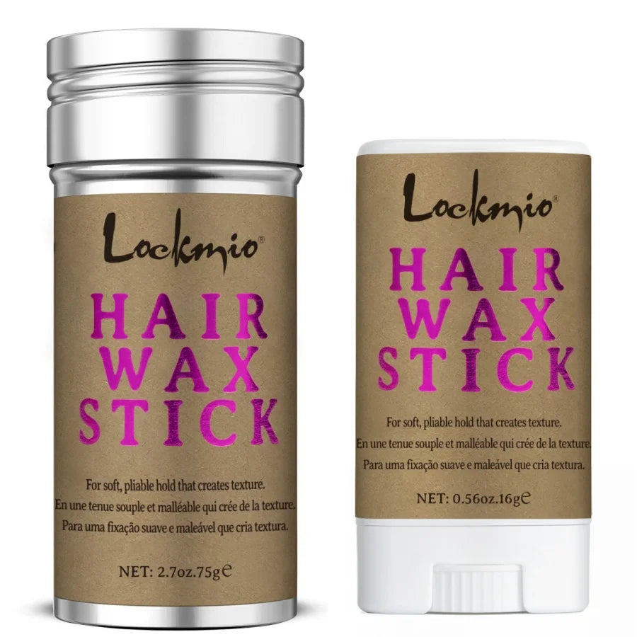 LOCKMIO Women Hair Wax Stick for Wigs Anti-frizz Flyaways Control Styling Wax Long-lasting Smoothing Broken Back Hair Pomade Kit