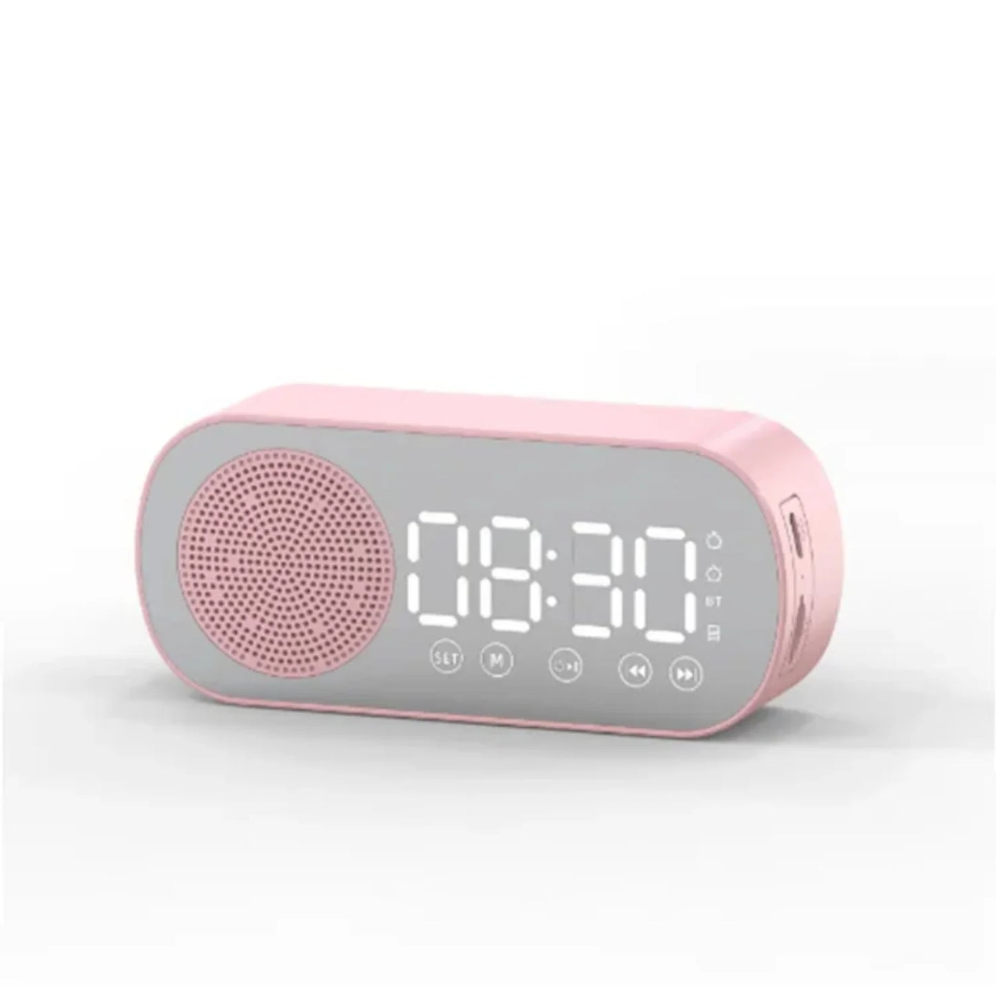 Digital Alarm Clock Wireless Bluetooth Speaker Support TF FM Radio Sound Box Bass Subwoofer Boombox Desktop Music Player Timer