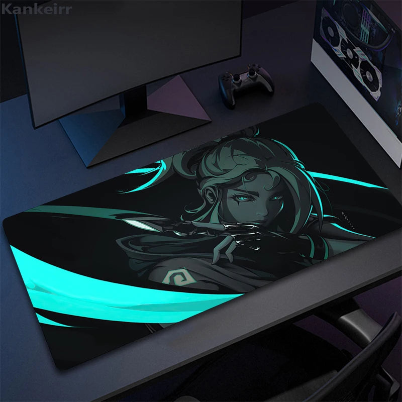 PC Gamer Cabinet Pads Laptop Gamer Table Mousepad Anime Mat Gaming Mouse Pads Valorant Mausepad Setup Gamers Accessories Small