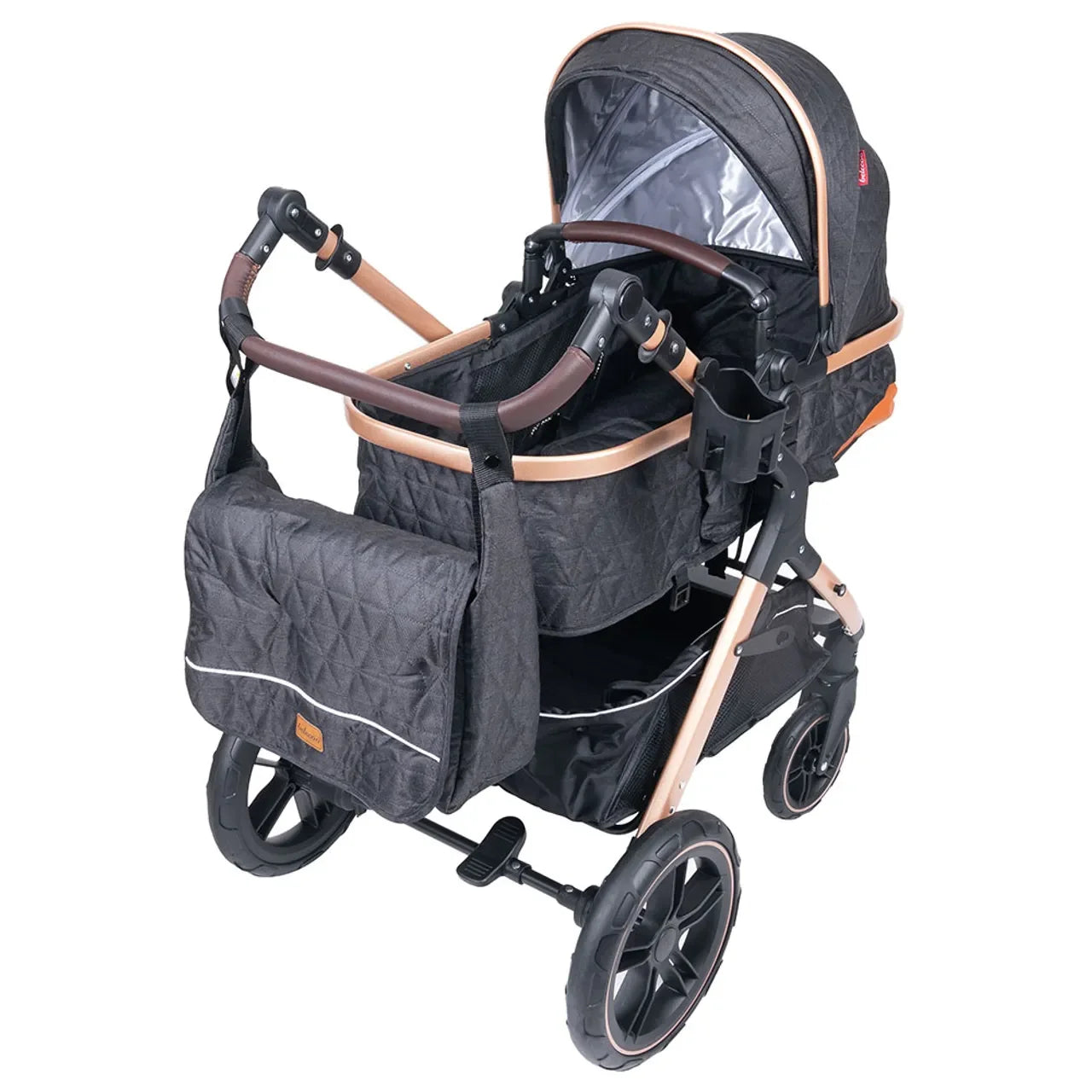 Pram Stroller with Reversible Seat - Toddler Strollers for 0-36 Months Old Babies