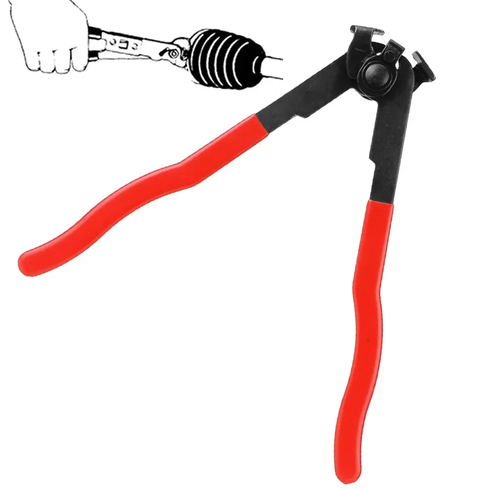 Car Banding Hand Tool Kit  Exhaust Pipe Fuel Filter Hand Installer Tool Durable Multi- CV Joint Boot Clamp Pliers Pipe wrench