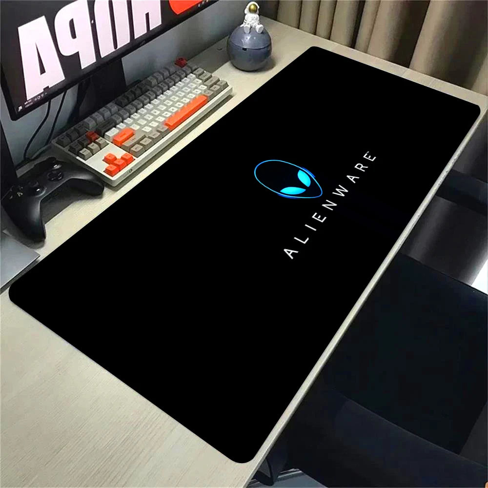 Anime Mouse Pad Alienware Gaming Setup Anti-slip Mousepad Natural Rubber PC Keyboard Deskmat almohadilla para Office Accessories