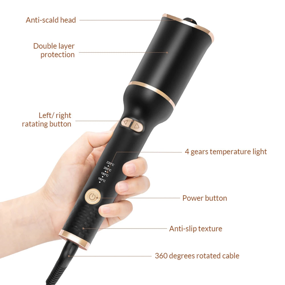 Hair Curlers Auto Rotating Ceramic Hair Curler Automatic Curling Iron Hair Iron Curling Wand Air Spin Curl Curler Hair Waver