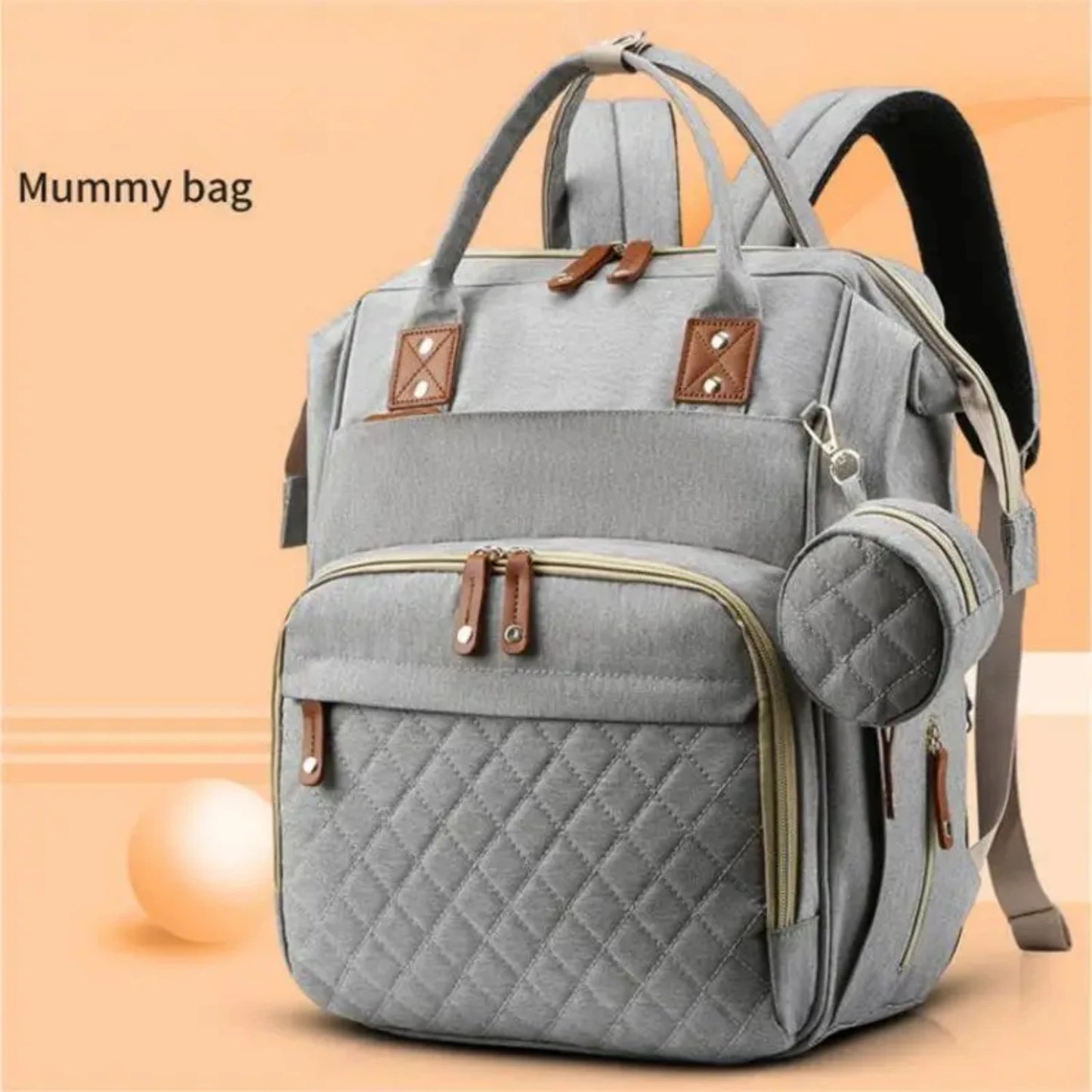 Large-capacity Multi-functional Lightweight Essential Mother And Baby Bag - Portable Mommy Bag for Crib Stroller Backpack, Light