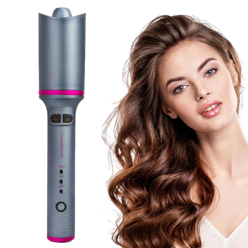 KinseiBeauty Automatic Hair Curler Hair Curling Iron Ceramic Rotating Hair Waver Magic Curling Wand Irons Hair Styling Tools