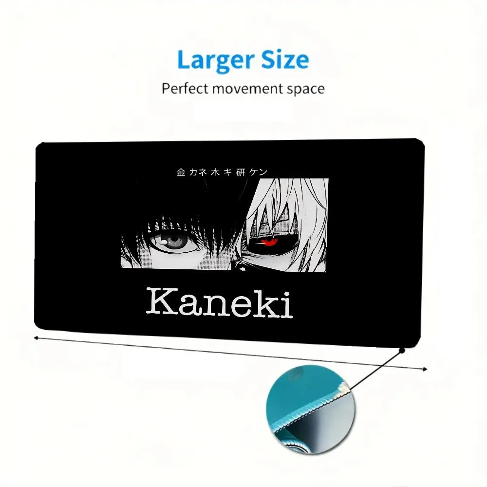 Tokyo Ghoul K-Kaneki Ken Gamer Keyboard Xxl Mouse Pad Anime Gaming Accessories Desk Mat Pc Setup Accessories Mousepad Extended